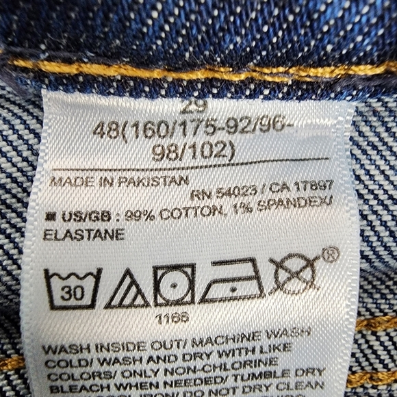 Banana Republic High Rise Straight Button Fly Ankle Cropped Jeans Size 29 - Picture 15 of 16